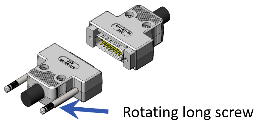 Image of rotating long screw