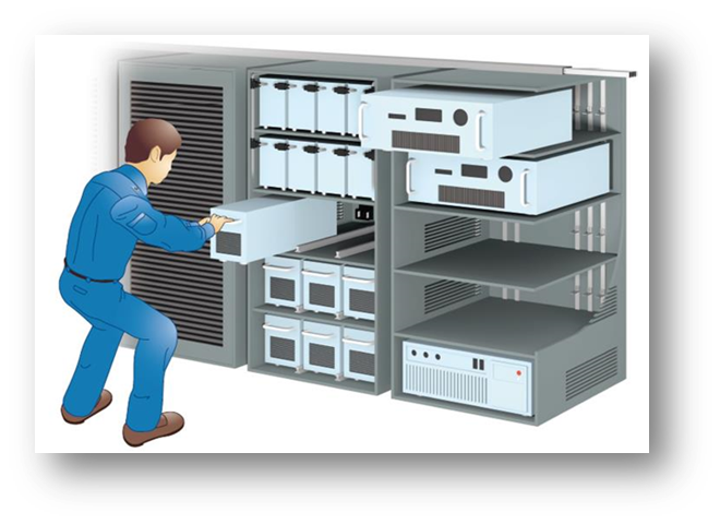 Battery Module Rack-and-Panel Connection