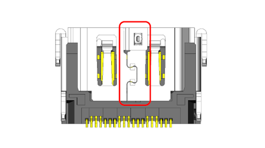 DC04 connector bottom view