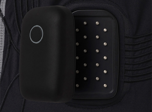 Connector section of Xenoma e-skin EMStyle