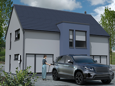 住宅でのEV充電イメージ